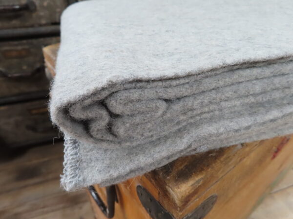 Light grey wool blanket